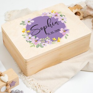 Baby memory box Personalized memory box, memory box baby, gift, baby gift baby, birth, wooden box, baptism gift