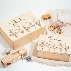 Baby memory box Personalized memory box, memory box baby, gift, baby gift baby, birth, wooden box, baptism gift
