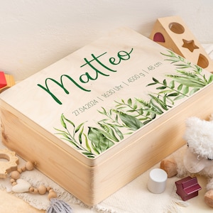 Baby memory box Personalized memory box, memory box baby, gift, baby gift baby, birth, wooden box, baptism gift