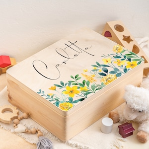 Baby memory box Personalized memory box, memory box baby, gift, baby gift baby, birth, wooden box, baptism gift