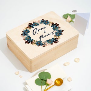 Personalisierte Erinnerungskiste als Hochzeitsgeschenk| Erinnerungsbox | Geschenk für Brautpaar | Geschenk Hochzeit, Jahrestag, Valentinstag