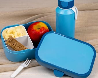 Brotdose und Flasche als Geschenk Einschulung oder Kitastart - Mepal Lunchbox + Wasserflasche | Brotzeitbox und Trinkflasche als Set
