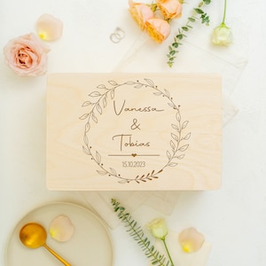 Personalisierte Erinnerungskiste als Hochzeitsgeschenk| Erinnerungsbox | Geschenk für Brautpaar | Geschenk Hochzeit, Jahrestag, Valentinstag