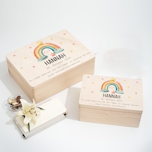 Caja de luto personalizada | Caja de memoria | Recordando a los seres queridos | Recuerdos de la caja de recuerdos - caja del arco iris del niño estrella