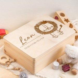 Caja de recuerdos de bebé Caja de recuerdos personalizada, caja de recuerdos de bebé, regalo, regalo de bebé, nacimiento, caja de madera, regalo de bautismo