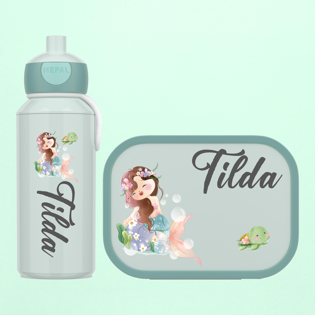 Personalized Lunch Box and Drinking Bottle as a Gift for School ...