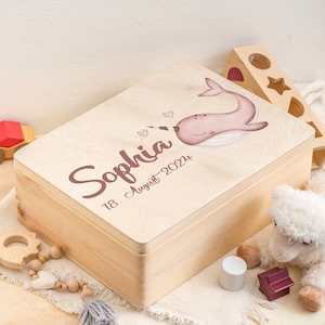 Baby memory box Personalized memory box, memory box baby, gift, baby gift baby, birth, wooden box, baptism gift