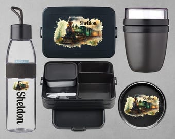 Striefchen Brotdose Mit Namen Personalisiert - ICE Zug Motiv Zur Einschulung