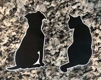 Dog and cat bookmarks!  Set of 2!