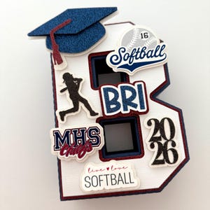 Personalized Softball 3D Letter | Senior Night Team Gift | Graduation ...