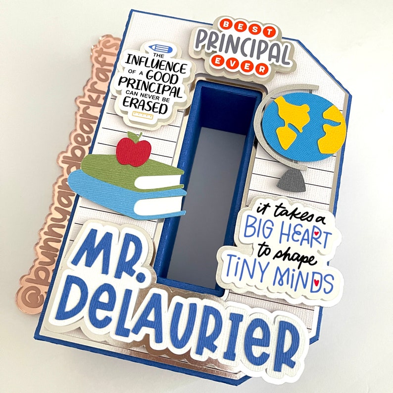 Teacher Gifts 3D Letter Personalized Teacher Gifts Teacher Appreciation Gift Teacher End of Year Gifts Teacher Classroom Desk Decor Blue