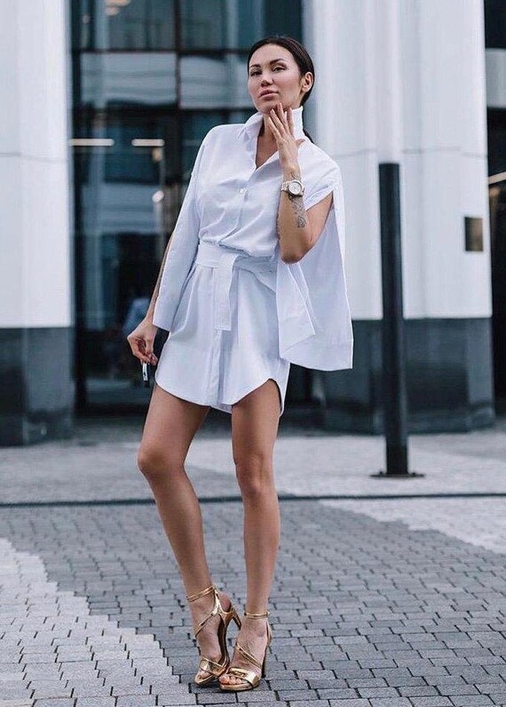 Button closure dress cheap