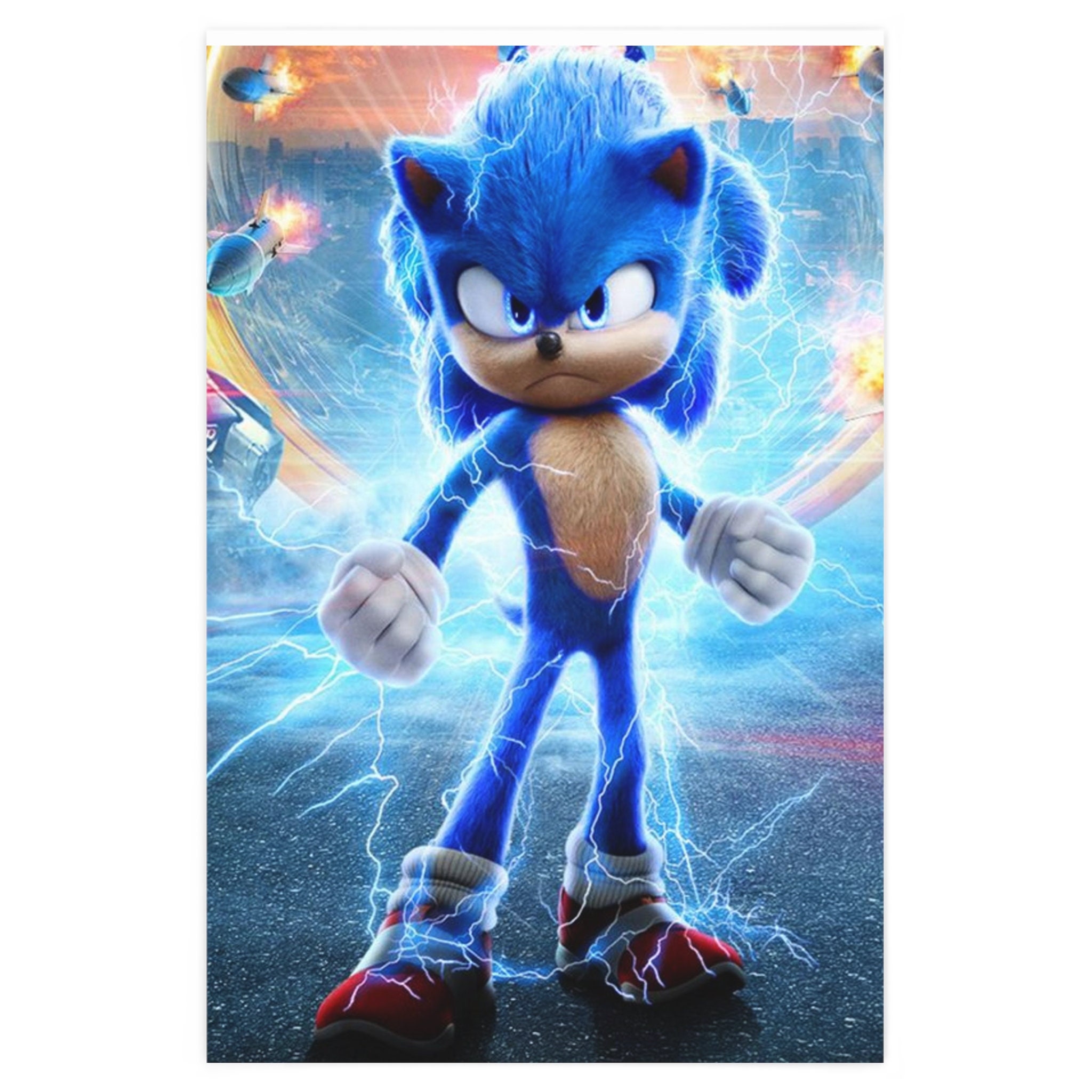 Sonic the Hedgehog Wrapping Paper Etsy