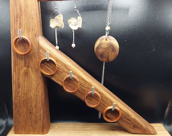 Wooden jewelry holder