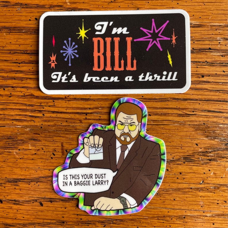 Lebowski BMFS Mashup-klistermärken, UV-skyddande vinyl, 2-pack bild 1