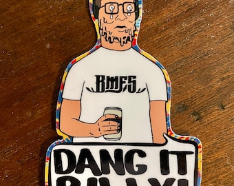 Dang It Billy! Vinyl Sticker. Bluegrass Goat fan art.