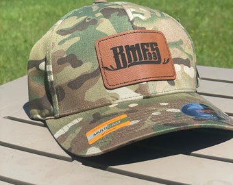 BMFS Leather Patch Camo Trucker Hat - Billy Strings Fan Art