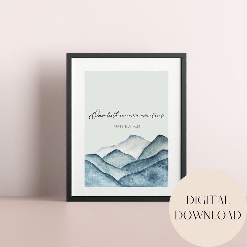Printable Wall Art. Bible Verse. Bedroom. Entryway. Home Etsy
