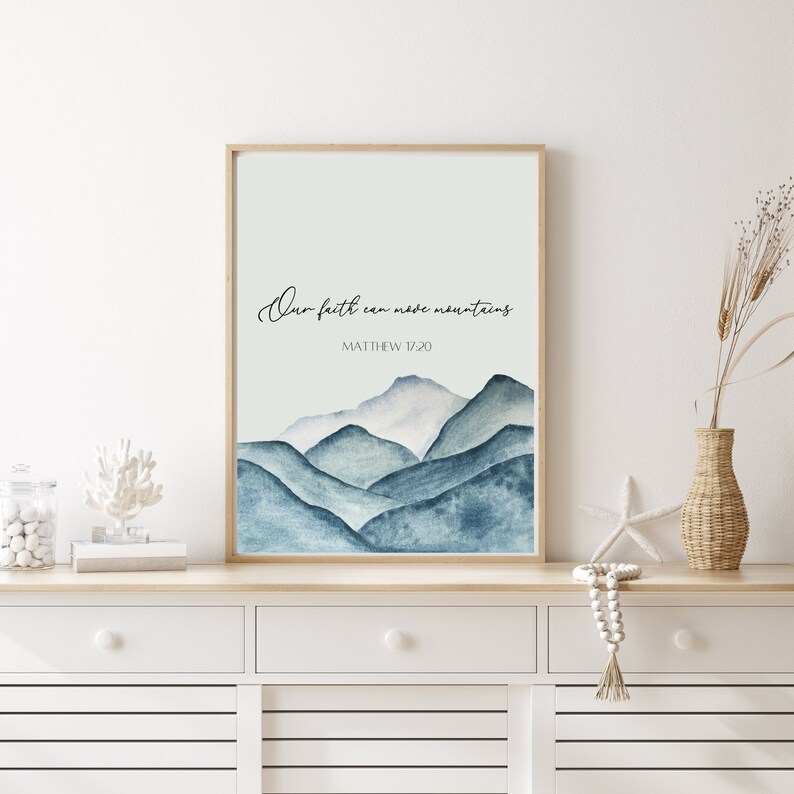 Printable Wall Art. Bible Verse. Bedroom. Entryway. Home Etsy