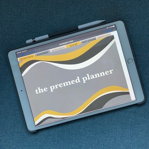 the premed planner (77 pages / Hyperlinked / Digital PDF / Best for GoodNotes)