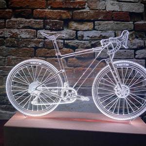 LED Lampe Geschenk für Gravelbiker  Rennrad GravelbikeTopstone