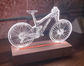 LED Lampe Geschenk für Mountainbiker MTB