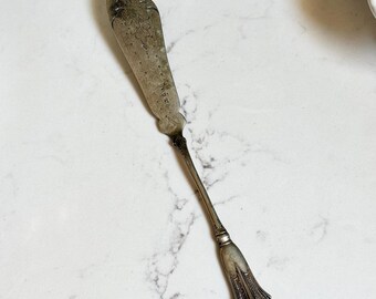 antique silver plate spreading knife