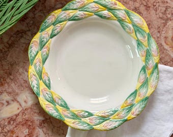 Bol vintage de Andrea West para Presentense con borde de pluma