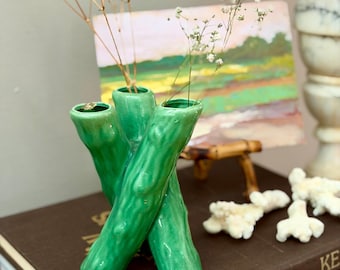 Jarrón de ramas cruzadas de Camark Studios, años 40 y 50