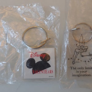 TINKER BELL and Volunteer Ears Key Fobs from the 1990s