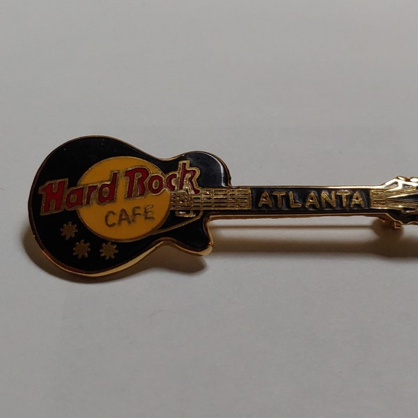 Hard Rock Cafe Atlanta Starlight Guitar Enameled Pin from the 1990s