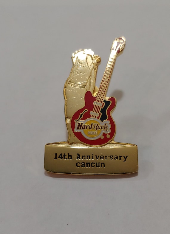 HARD ROCK Cafe Cancun 14th Anniversary Enameled P… - image 1