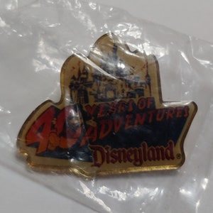 40TH ANNIVERSARY of Opening of Disneyland Enameled Pin from 1995