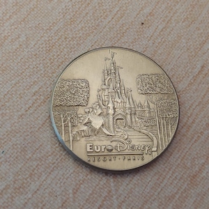 Euro Disney Commemorative Medallion from the Park's Grand Opening in 1992