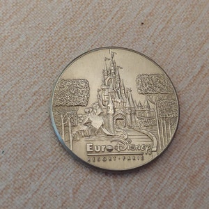 Euro Disney Commemorative Medallion from the Park's Grand Opening in 1992