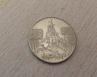Euro Disney Gedenkmedaillon von der Eröffnung des Parks im Jahr 1992