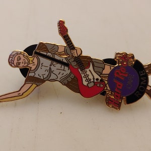 Hard Rock Cafe Rome Cosplay Gitarre emaillierter Pin aus den 1990ern