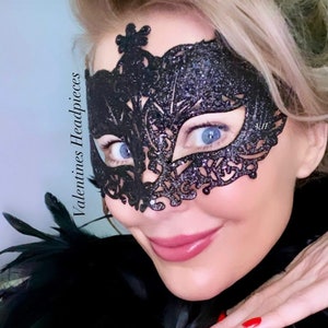 HALLOWEEN BLACK Venetian Eye MASK Veil Mask Masquerade Party Ball New Year Halloween Cosplay Valentines