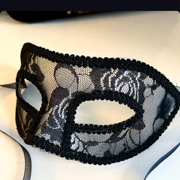 Halloween Zwart Maskerade Kanten Oogmasker Venetiaans Bal Feest Rollenspel Verkleedpartij Goth Phantom