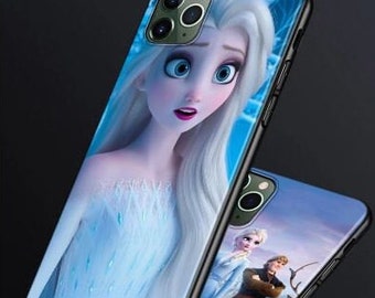 خريطة الكرة الارضية المسطحة Frozen Iphone Case | Etsy Canada coque iphone 8 Disney Frozen Face Anna and Elsa