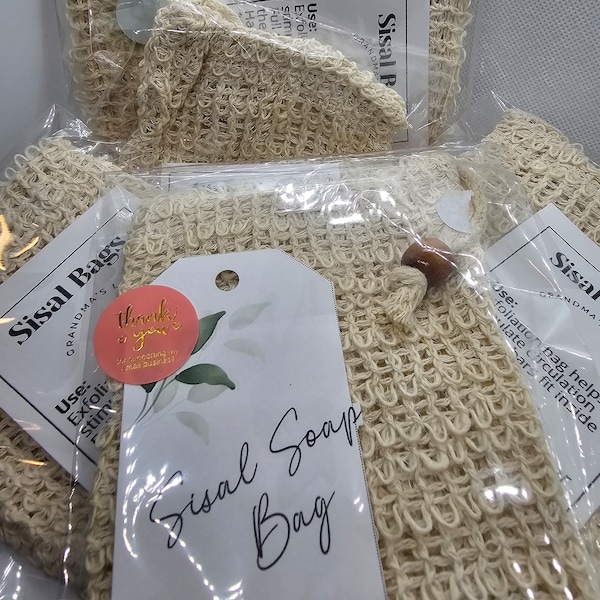 Sisal Eco-Friendly Soap Bags