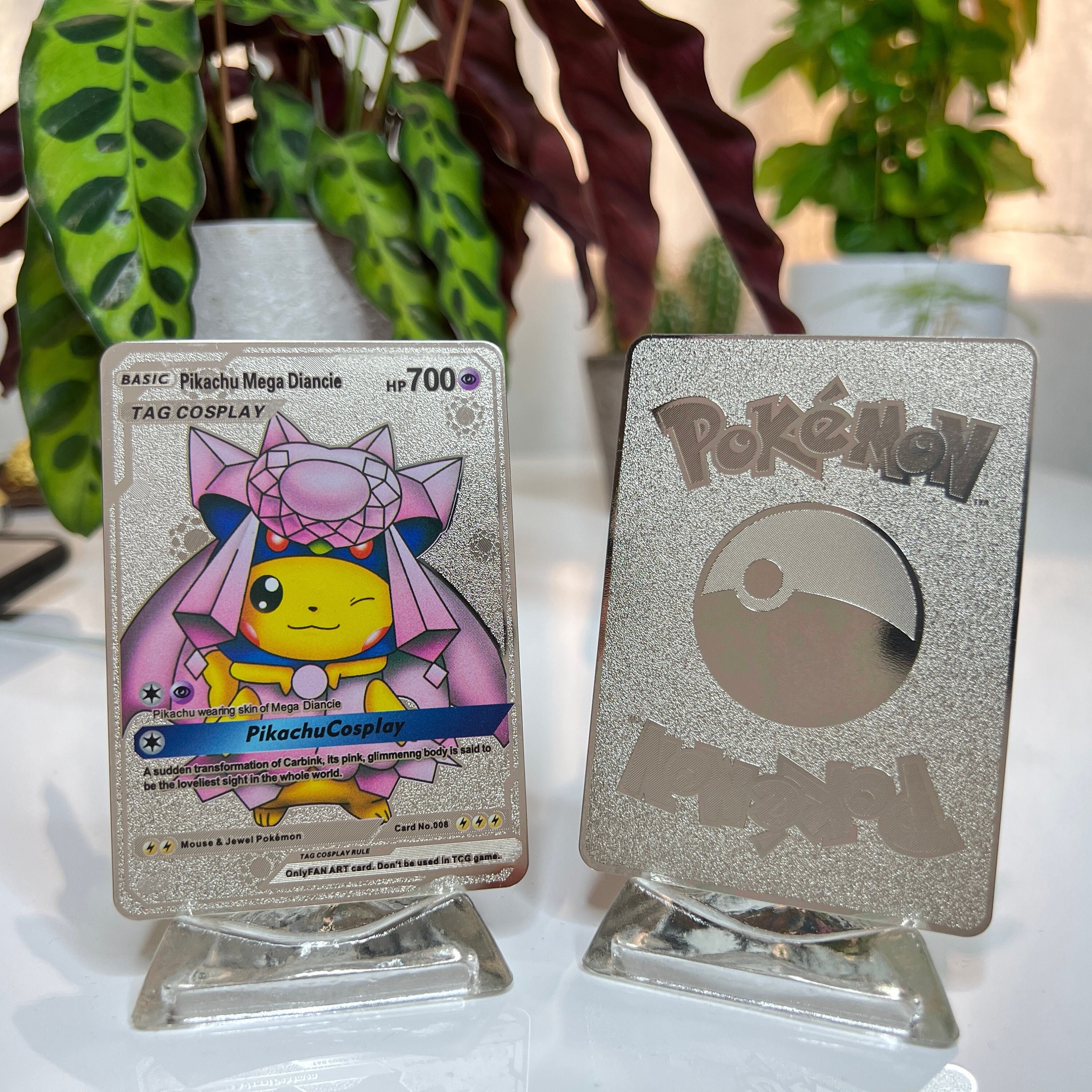 Mega M Diancie Pin Metal w/ Gold-Coloured Plating Official Pokemon From Card Box 