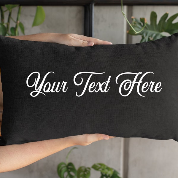 Text Pillow Etsy