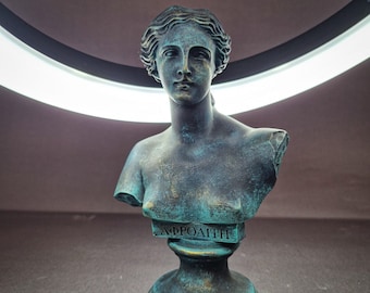 Hand-Painted Aphrodite Bust: 6" Venus de Milo Statue