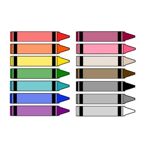 Buntstift Printables/Clipart (Unbeschriftet)