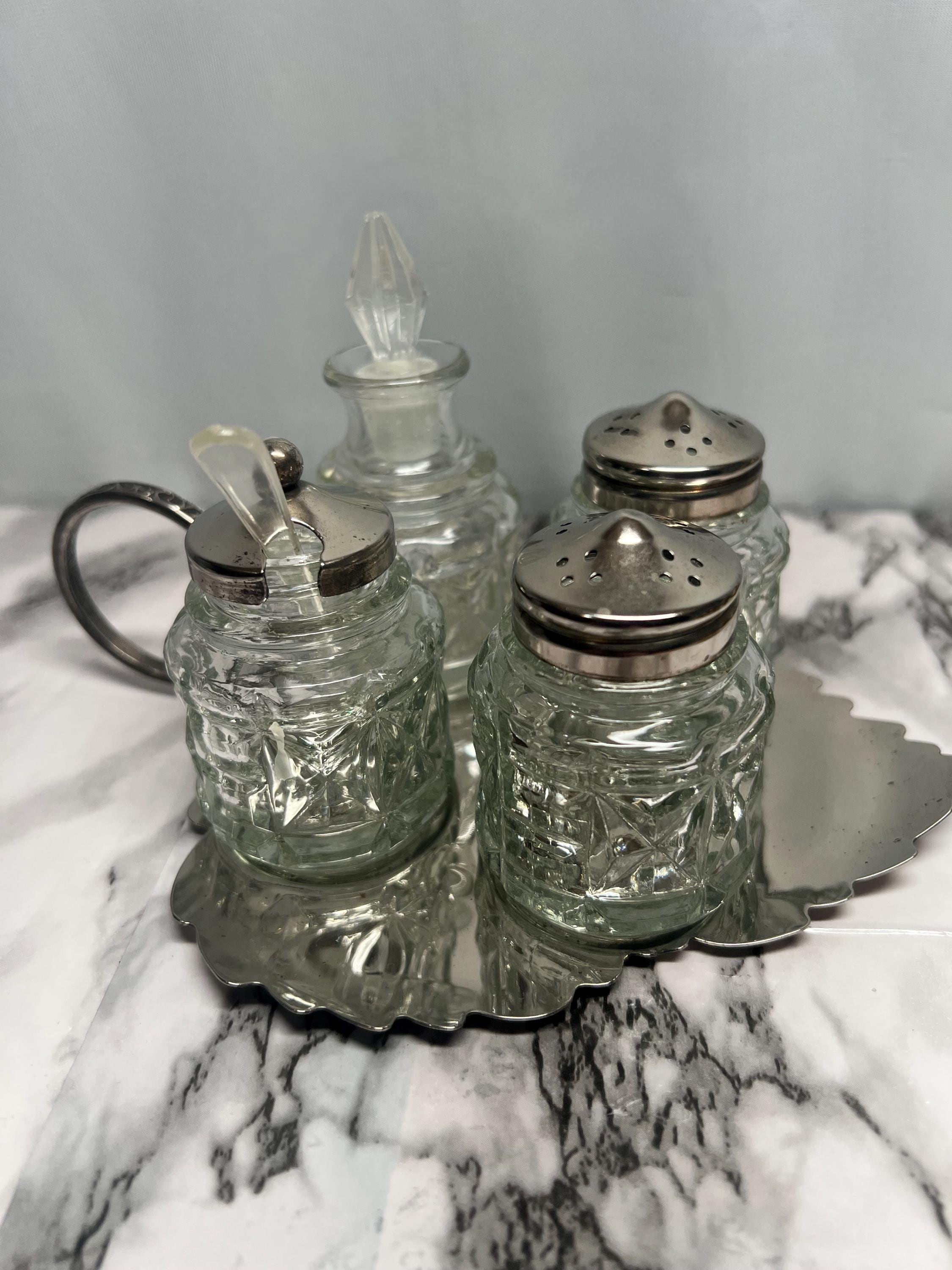 Antique Condiment Set - Etsy