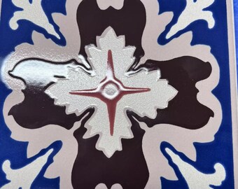 Milton US Capitol Senate Souvenir From Gift  Shop Besheer Art Tile Handpainted Made In USA Ceramic  6”x6”