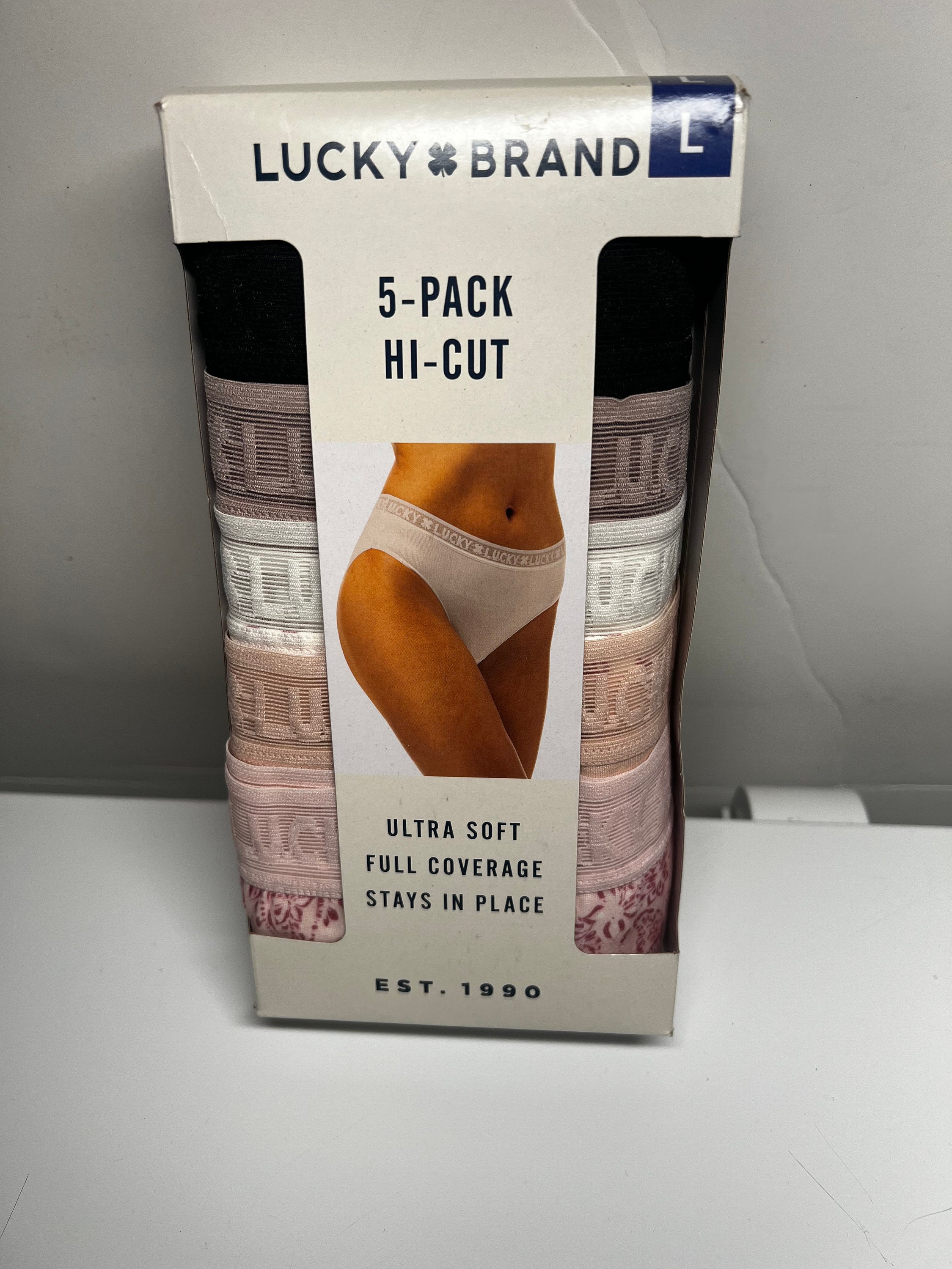 Lucky Brand Hi Cut Underwear New in Box Large 