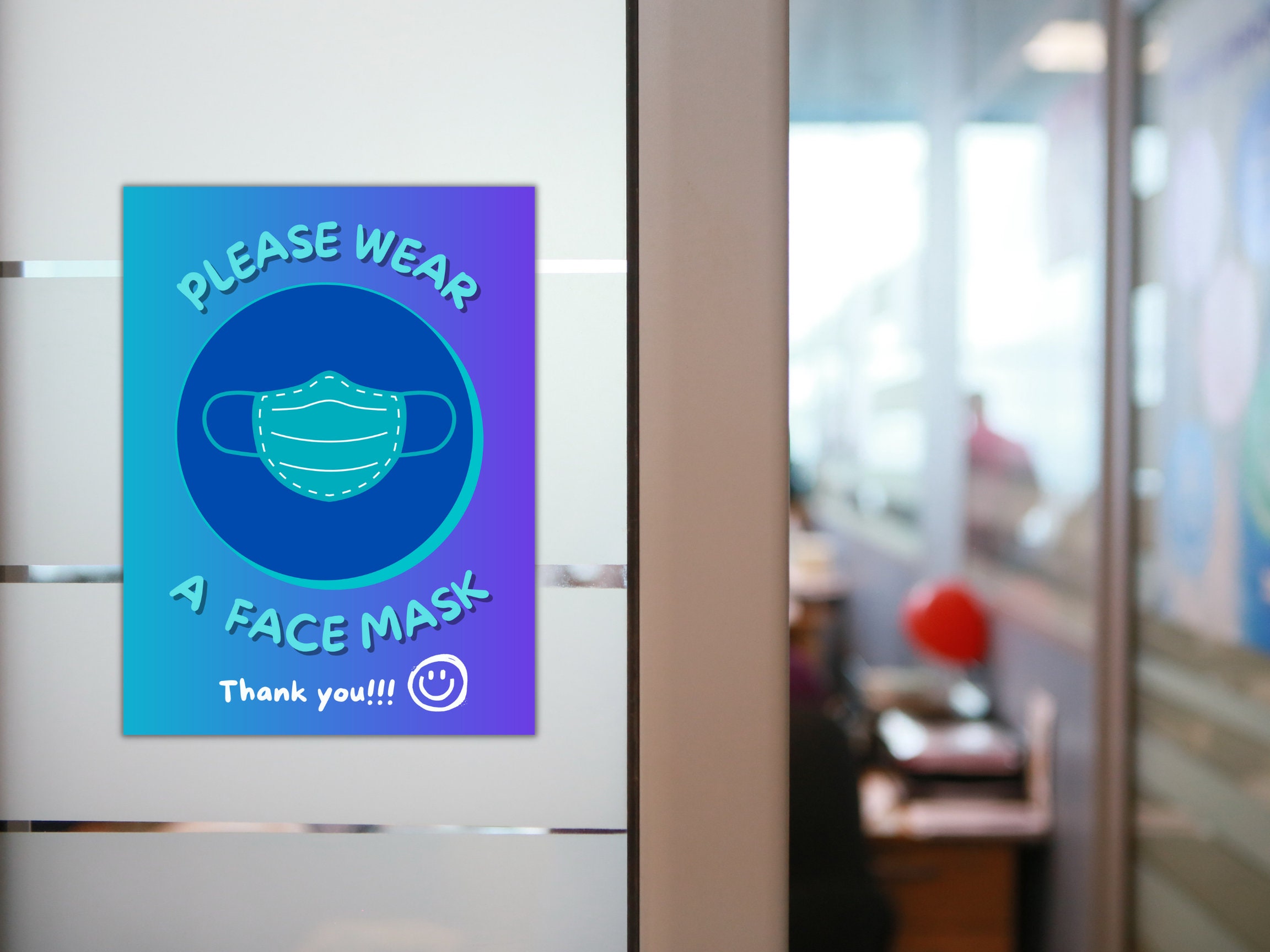 Mask Table Sign Face Mask Sign Face Mask Required Sign Downloadable Poster | Etsy
