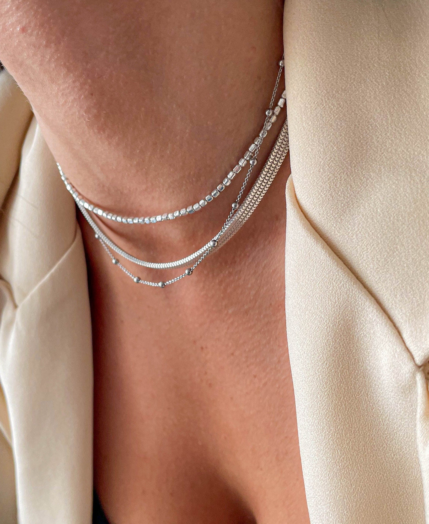 韓国発【ROAJU】snake chain layered necklace 韓国発【ROAJU】snake chain layered necklace (roaju